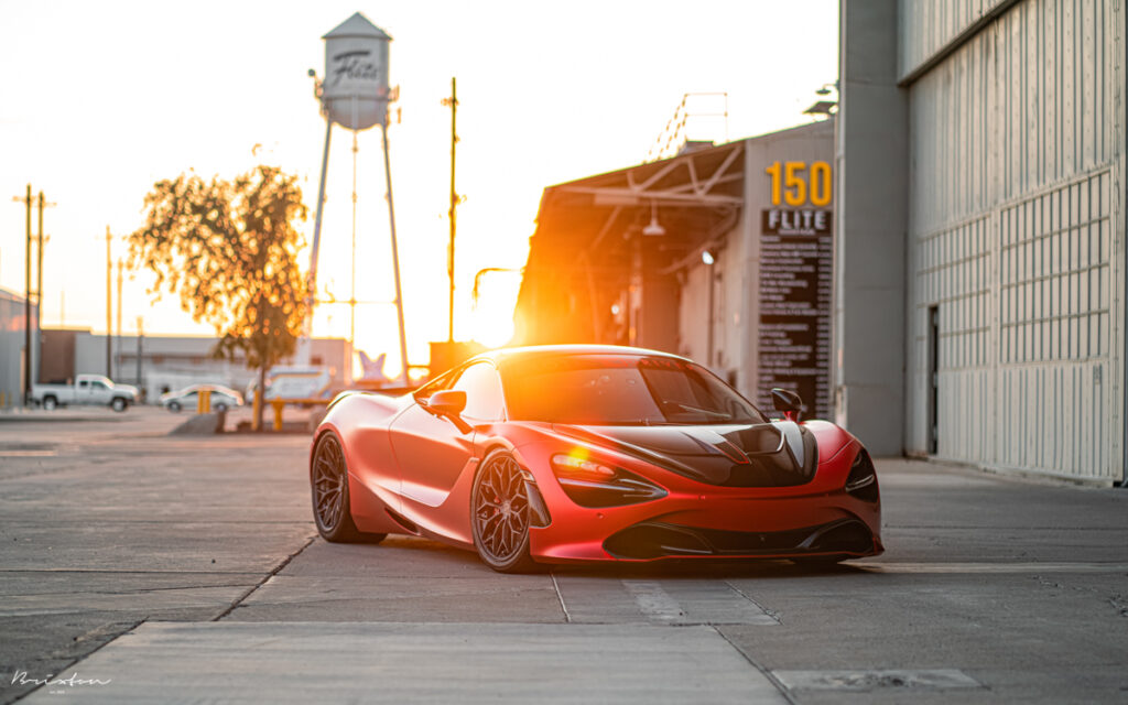 Red 720s Rear Red Mclaren 720s - Brixton Forged™