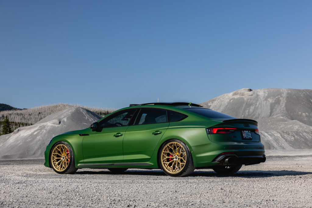 Green Audi RS5 Sportback Brixton