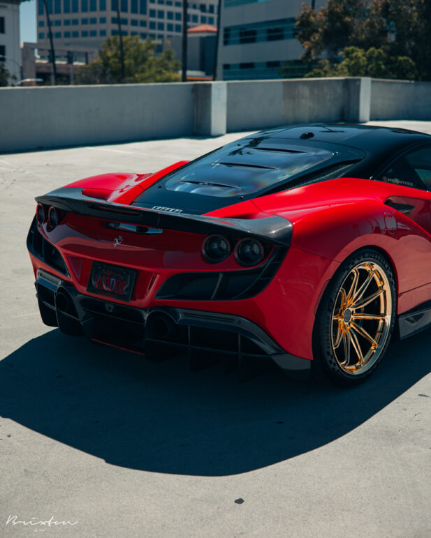 Red Ferrari F8 Tributo - Brixton Forged™