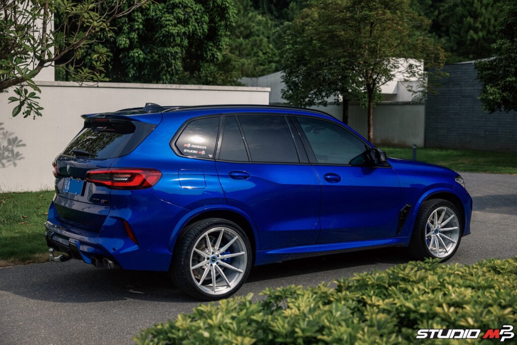 Blue BMW X5 M Brixton