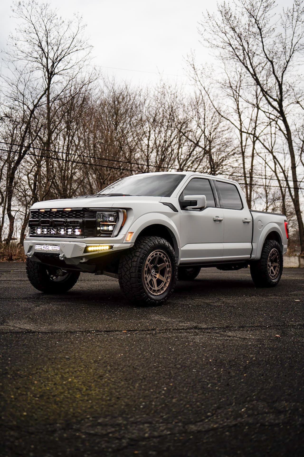 White Ford Raptor - Brixton Forged BX01-M Offroad wheels - Brixton Forged™