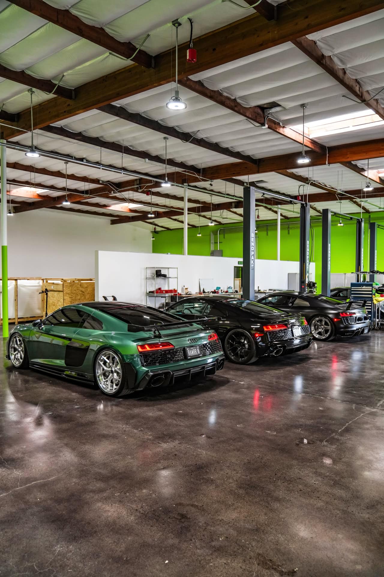 green-audi-r8-brixton-forged-pf7-targa