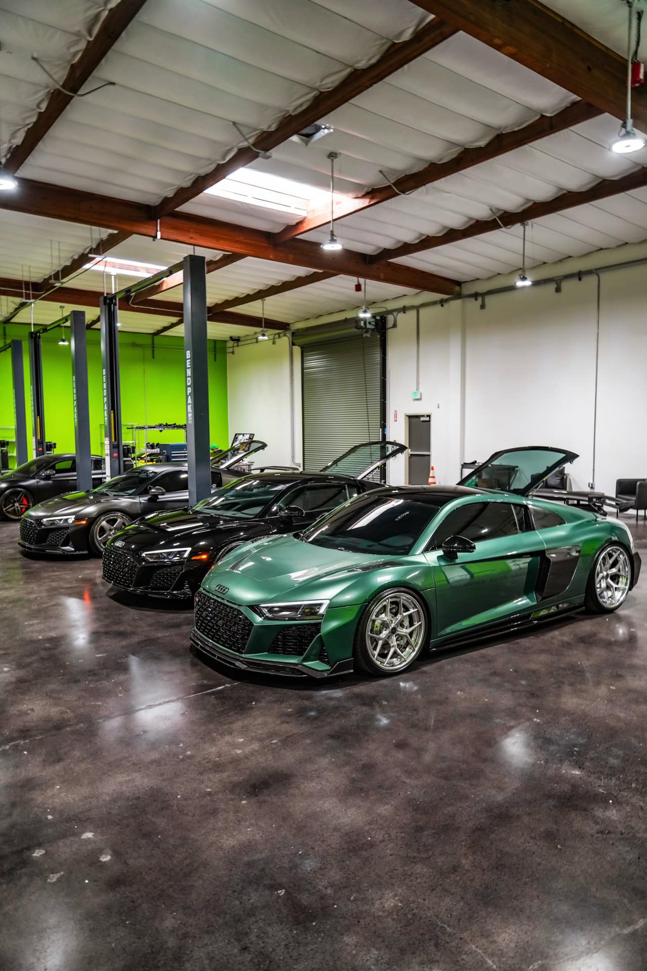 green-audi-r8-brixton-forged-pf7-targa